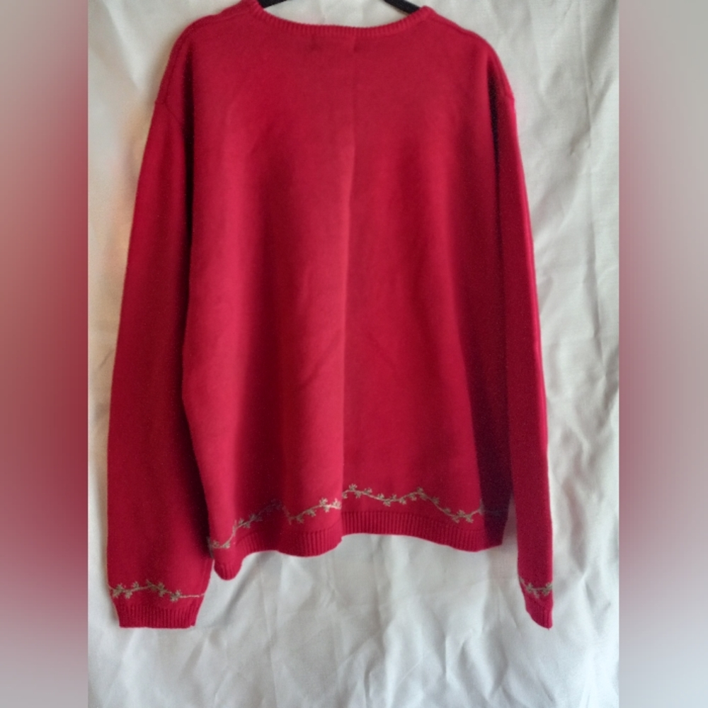 Woolrich Festive embroidered winter sweater xl novelty - Picture 2 of 6